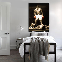 MOHAMMAD ALI vs SONNY LISTON - Tela Stampata montata su telaio in legno Misura: 70x100 cm