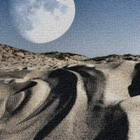 Moonscape surreale - Quadro Canvas su telaio in legno Misura: 140x100 cm