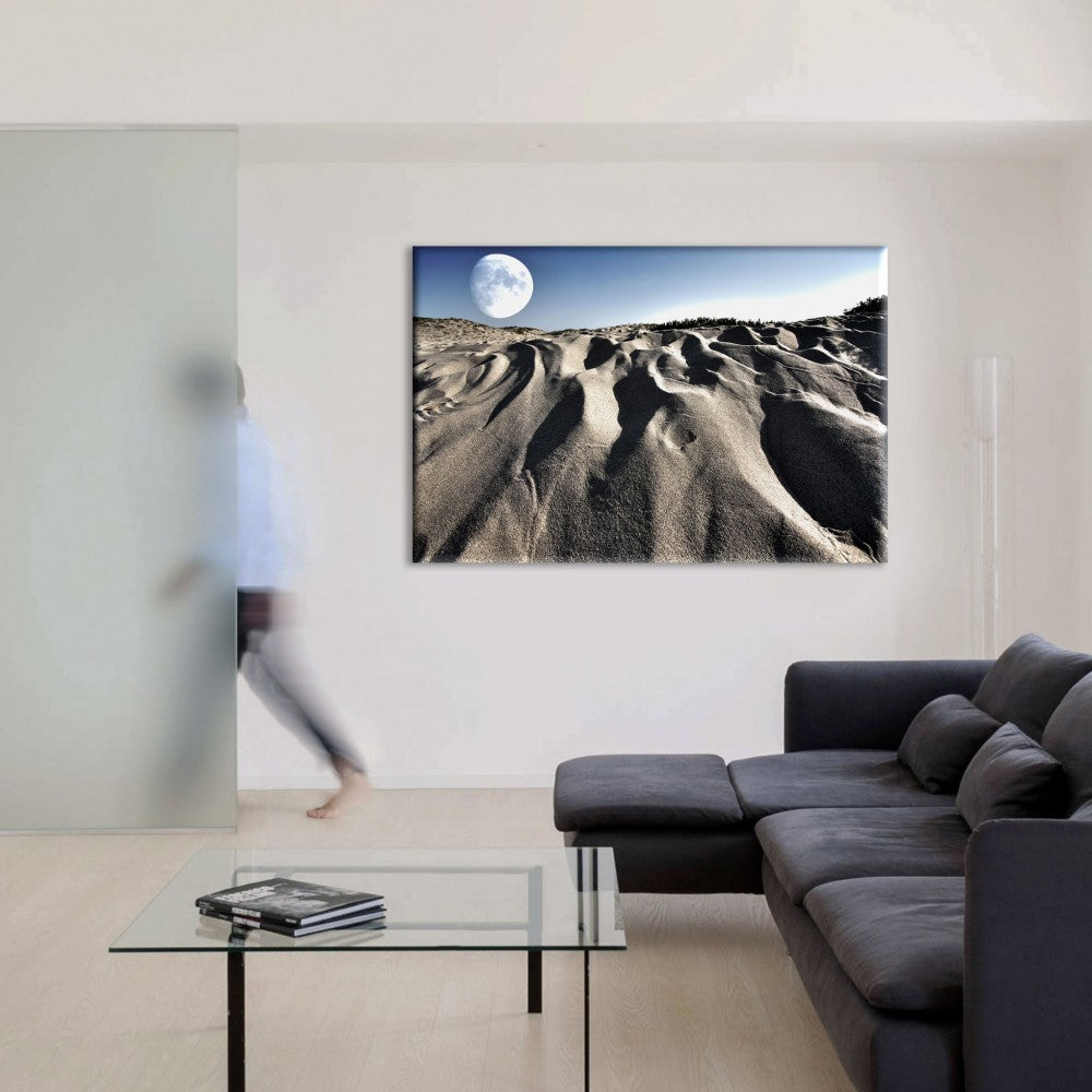 Moonscape surreale - Quadro Canvas su telaio in legno Misura: 140x100 cm