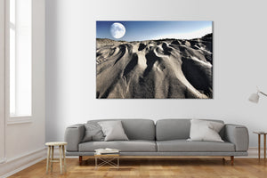 Moonscape surreale - Quadro Canvas su telaio in legno Misura: 100x70 cm