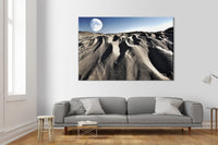 Moonscape surreale - Quadro Canvas su telaio in legno Misura: 70X50 cm