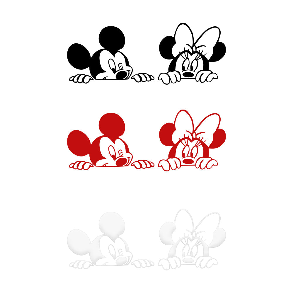 MOUSE - Adesivo murale wall sticker in vinile 70x30cm Colore: nero