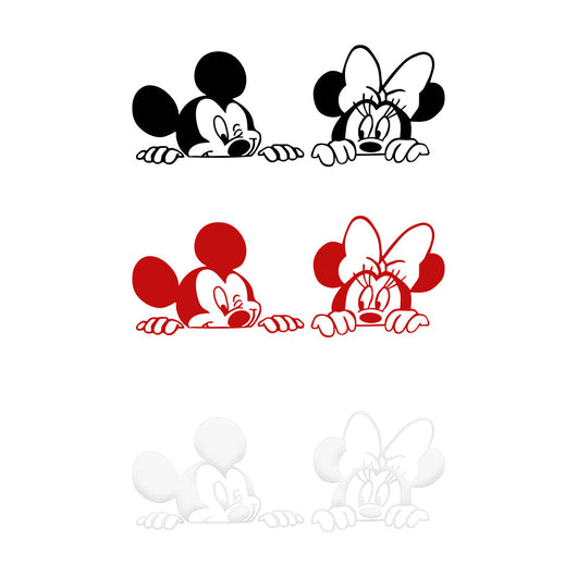 MOUSE - Adesivo murale wall sticker in vinile 70x30cm Colore: Rosso