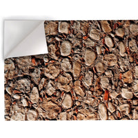 Muro Pietre e Cocci - Pellicola stampata adesiva in PVC finitura opaca Misura: 100x500 cm