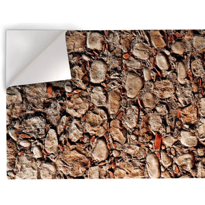 Muro Pietre e Cocci - Pellicola stampata adesiva in PVC finitura opaca Misura: 100x500 cm