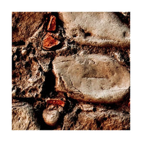 Muro Pietre e Cocci - Pellicola stampata adesiva in PVC finitura opaca Misura: 100x500 cm