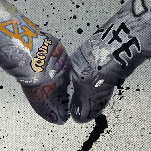 MyHeart4You -  Quadro Canvas Contemporaneo su telaio in legno Misura: 70x100 cm