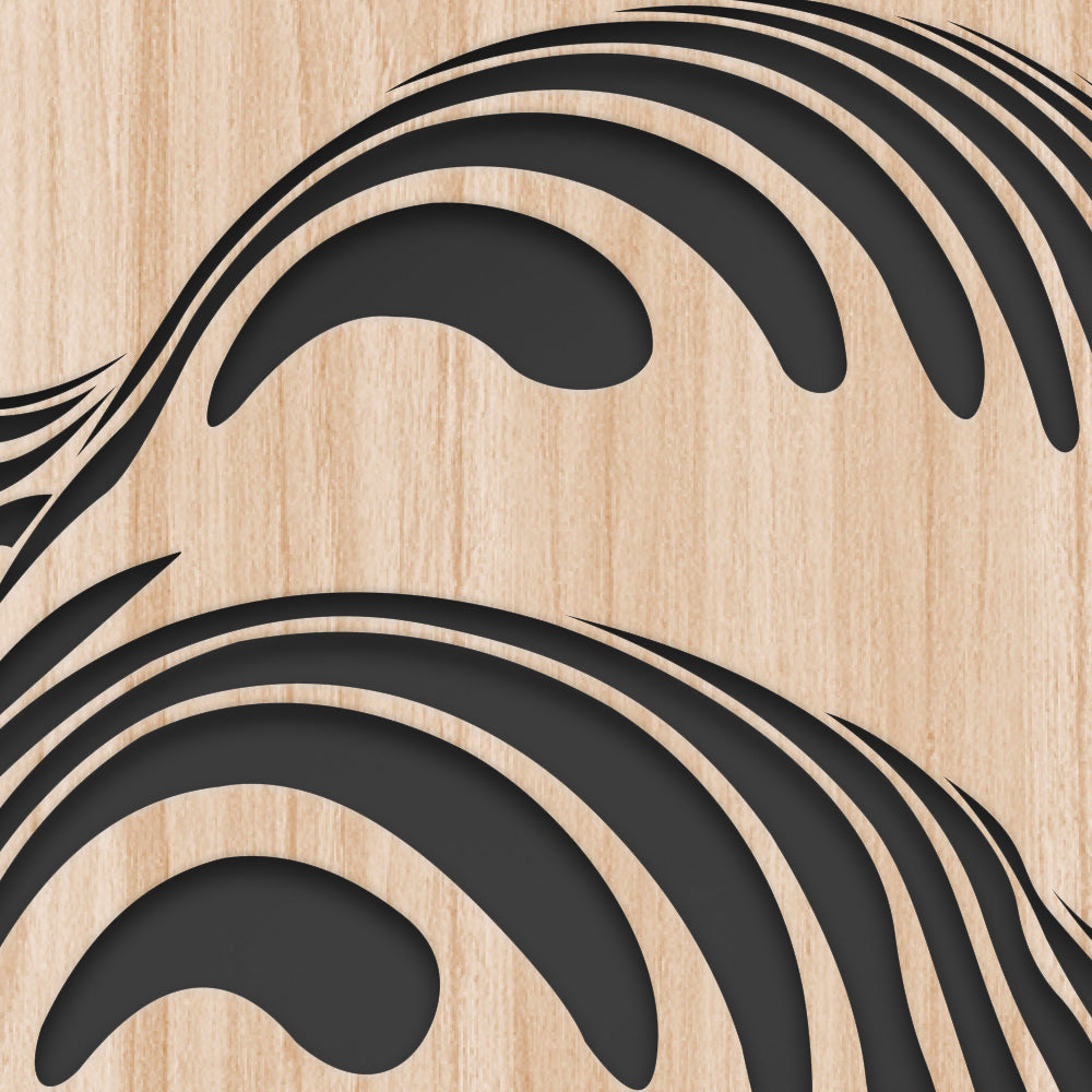 NAKED - Quadro arredo LASERCUT composito Legno e PVC Misura: 40x40 cm