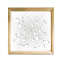 NANOTECH - Moduli Decorativi in Legno e PVC Colore: bianco, Misura: 73x73 cm