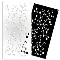 NANOTECH - Pannello in PVC traforato - Parasole Colore: nero, Misura: 73x148 cm