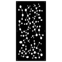 NANOTECH - Pannello in PVC traforato - Parasole Colore: nero, Misura: 73x148 cm