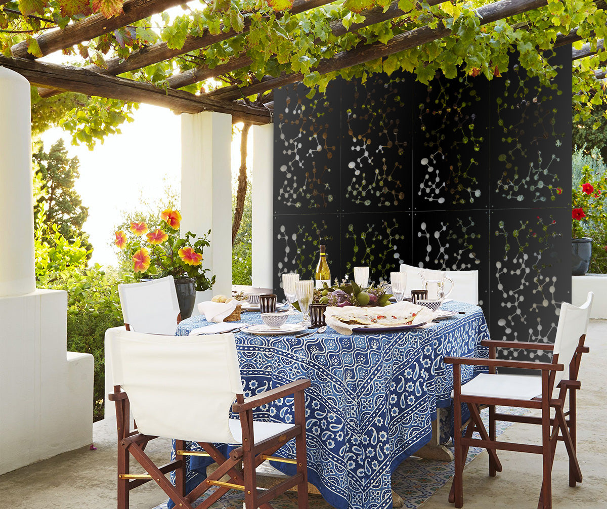 NANOTECH - Pannello in PVC traforato - Parasole Colore: nero, Misura: 73x148 cm