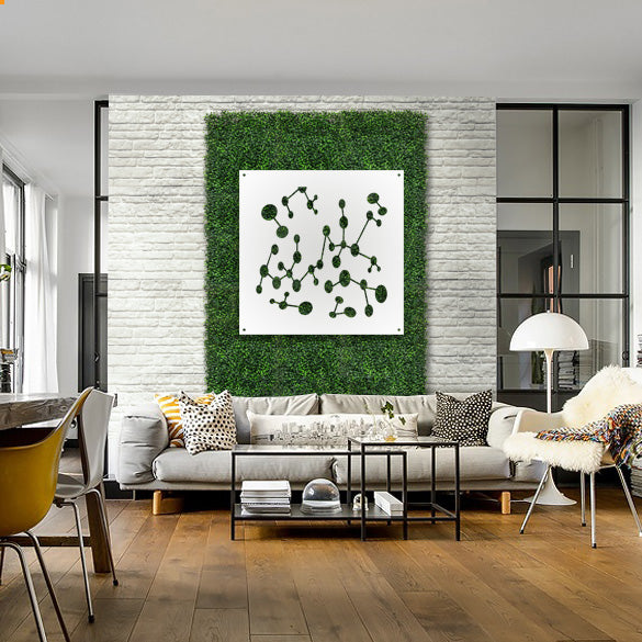 NANOTECH - Pannello in PVC traforato - Parasole Misura: 98x98 cm, Colore: bianco