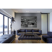 New York City by night - Quadro Canvas su telaio in legno Misura: 70X50 cm