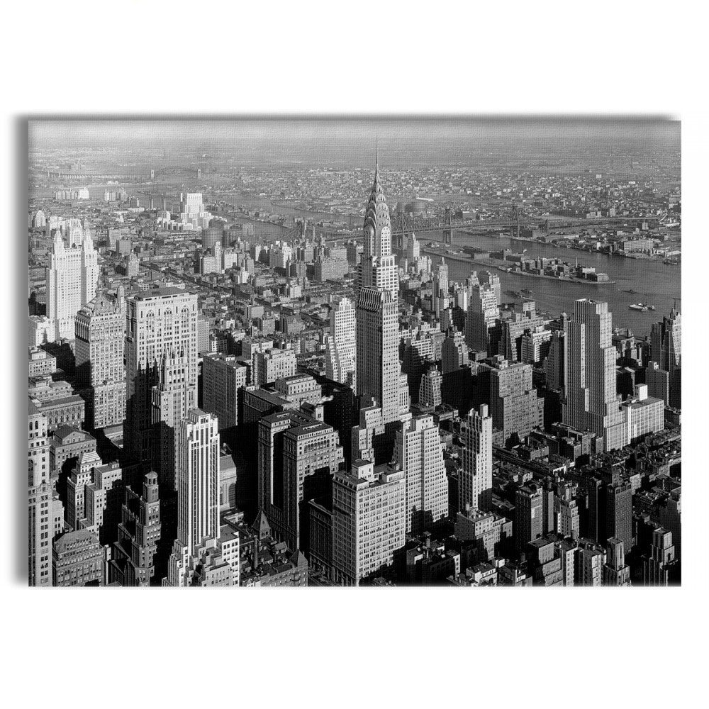 NewYork retrò - Quadro Canvas su telaio in legno Misura: 140x100 cm