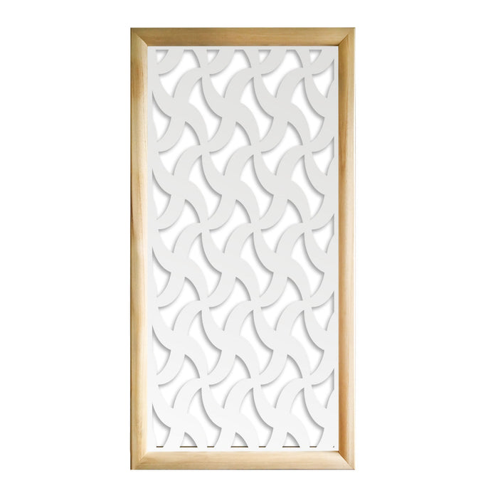 NINJA - Moduli Decorativi in Legno e PVC Colore: bianco, Misura: 47x94 cm