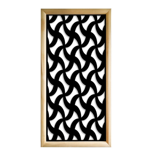 NINJA - Moduli Decorativi in Legno e PVC Colore: nero, Misura: 47x94 cm