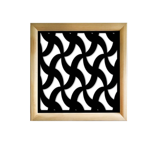 NINJA - Moduli Decorativi in Legno e PVC Colore: nero, Misura: 48x48 cm