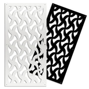 NINJA - Pannello in PVC traforato - Parasole Colore: bianco, Misura: 47x94 cm