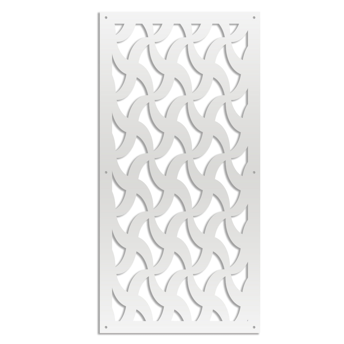NINJA - Pannello in PVC traforato - Parasole Colore: bianco, Misura: 47x94 cm