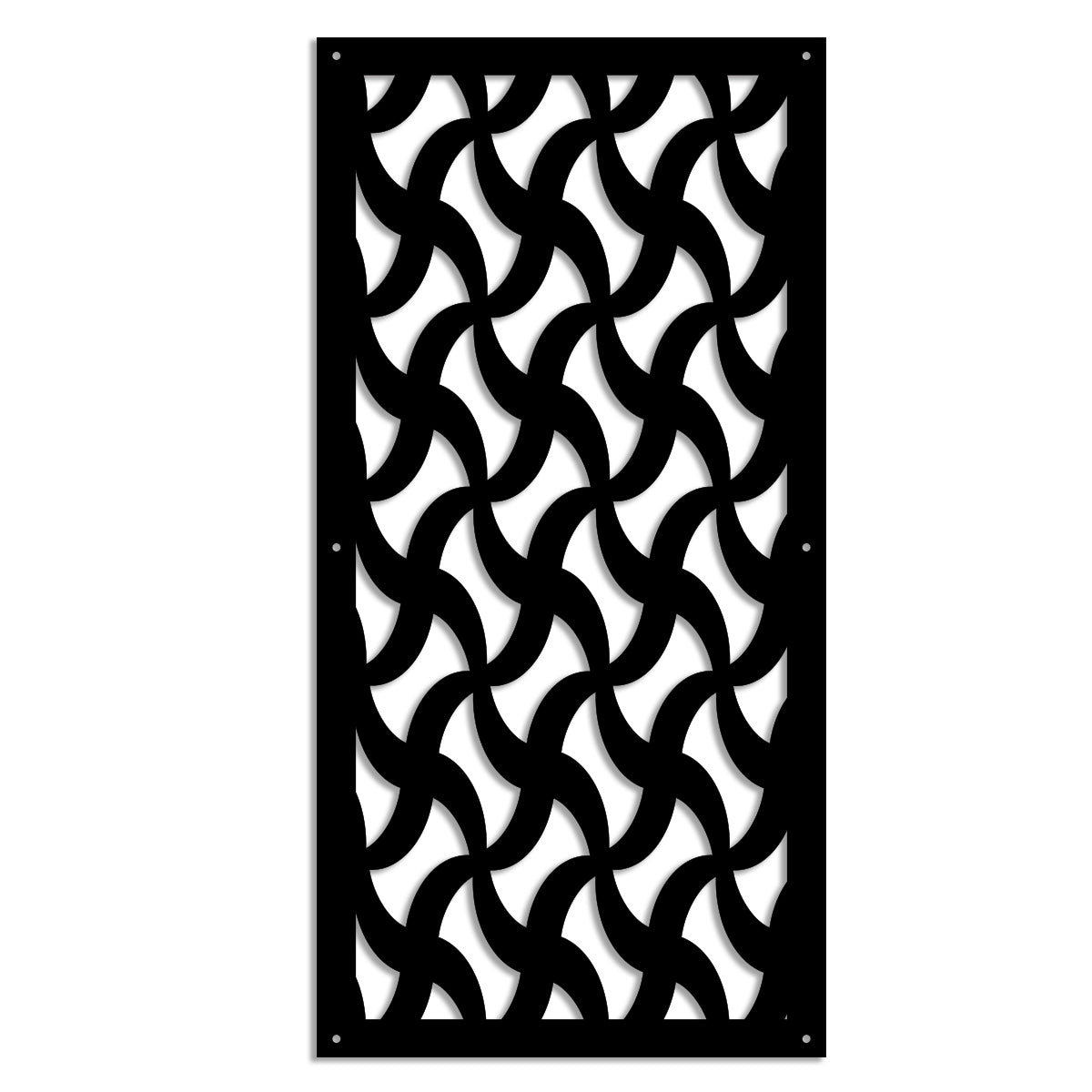 NINJA - Pannello in PVC traforato - Parasole Colore: nero, Misura: 73x148 cm