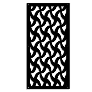 NINJA - Pannello in PVC traforato - Parasole Colore: nero, Misura: 50x150 cm