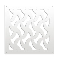 NINJA - Pannello in PVC traforato - Parasole Misura: 98x98 cm, Colore: bianco