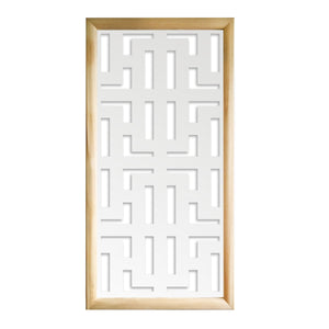 NO WAY - Moduli Decorativi in Legno e PVC Colore: bianco, Misura: 73x148 cm