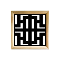 NO WAY - Moduli Decorativi in Legno e PVC Misura: 73x73 cm, Colore: nero