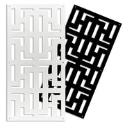 NO WAY - Pannello in PVC traforato - Parasole Colore: bianco, Misura: 73x148 cm
