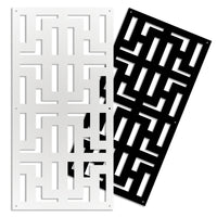 NO WAY - Pannello in PVC traforato - Parasole Colore: nero, Misura: 47x94 cm