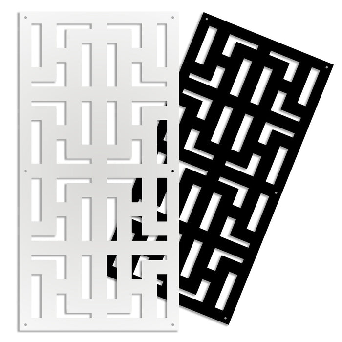 NO WAY - Pannello in PVC traforato - Parasole Colore: nero, Misura: 47x94 cm