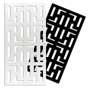 NO WAY - Pannello in PVC traforato - Parasole Misura: 98x198 cm, Colore: nero