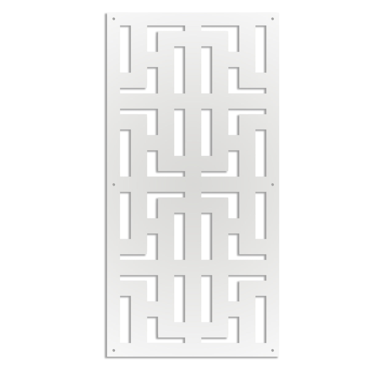 NO WAY - Pannello in PVC traforato - Parasole Colore: bianco, Misura: 73x148 cm
