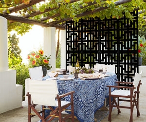 NO WAY - Pannello in PVC traforato - Parasole Misura: 98x198 cm, Colore: nero