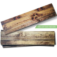 NOCE pannello finto legno in EPS resinato listello misura 100x25 cm. Pezzi 4 totale 1 mq