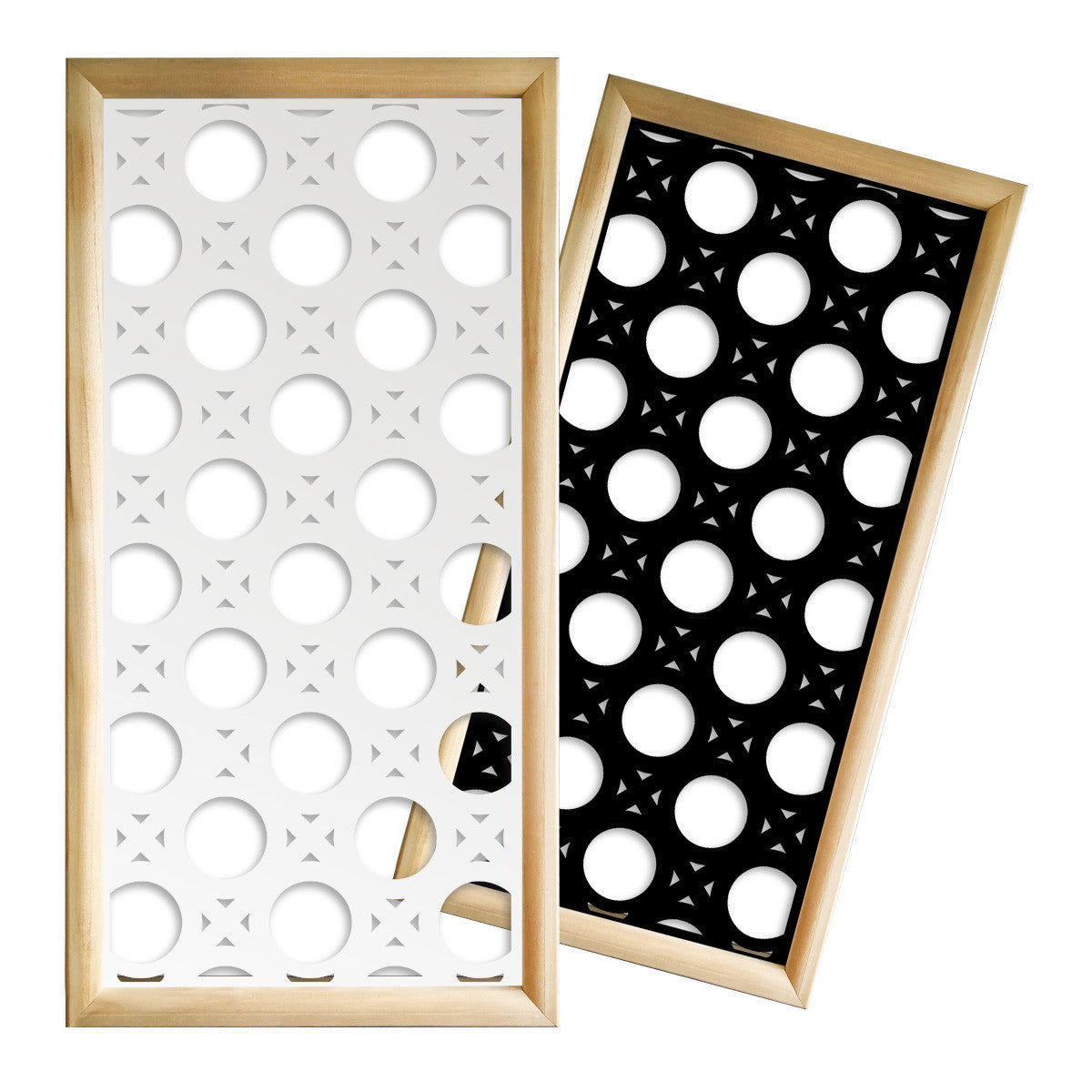 NOTTINGHAM - Moduli Decorativi in Legno e PVC Misura: 47x94 cm, Colore: nero