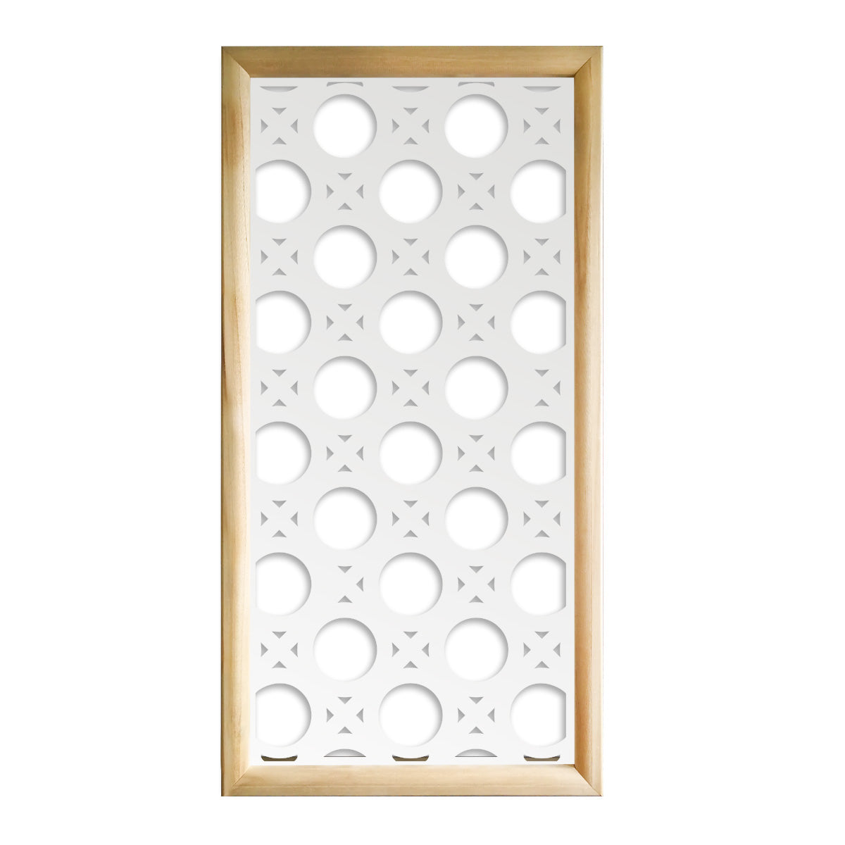 NOTTINGHAM - Moduli Decorativi in Legno e PVC Misura: 73x148 cm, Colore: bianco