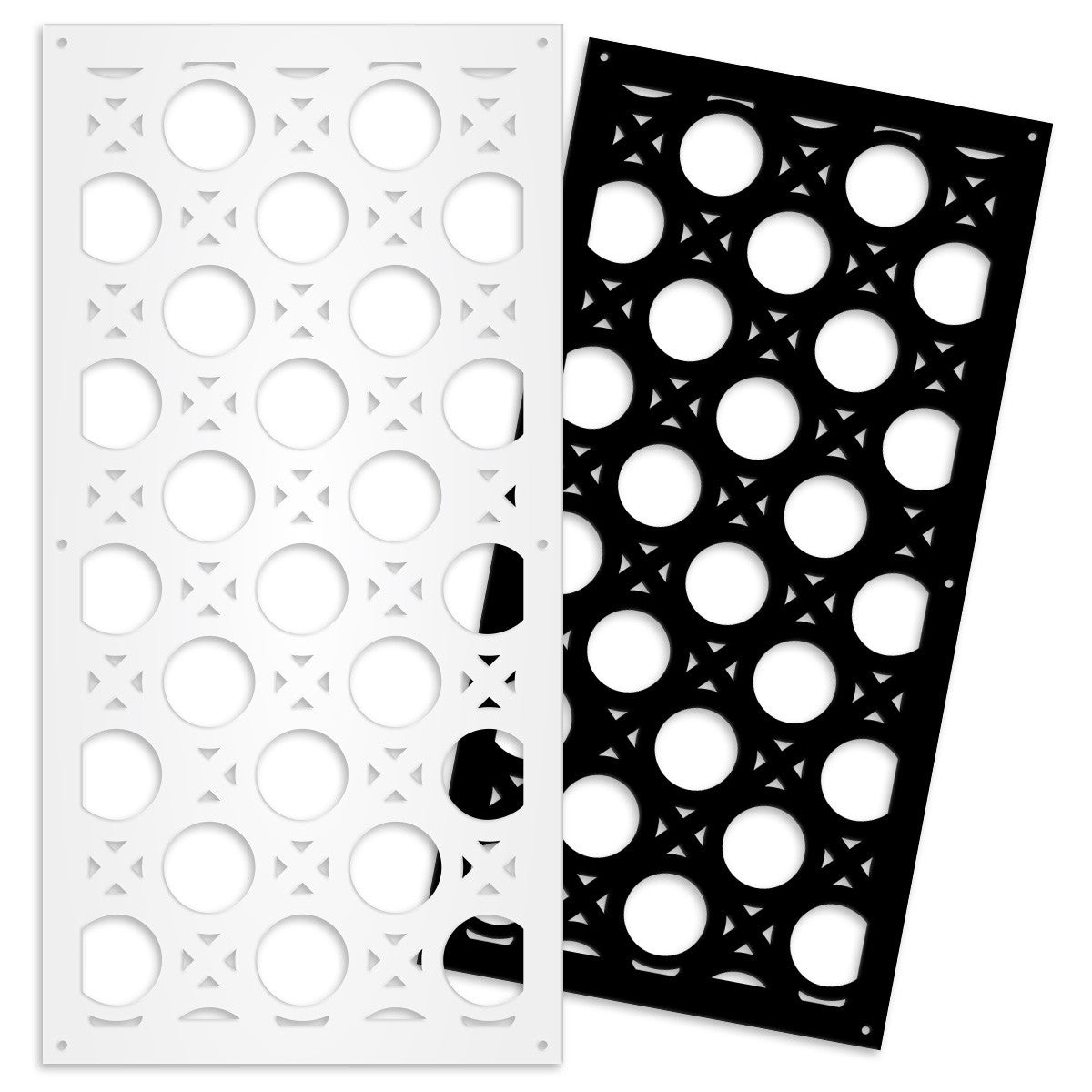 NOTTINGHAM - Pannello in PVC traforato - Parasole Colore: bianco, Misura: 73x148 cm