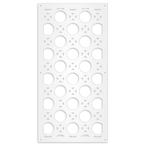 NOTTINGHAM - Pannello in PVC traforato - Parasole Colore: bianco, Misura: 73x148 cm