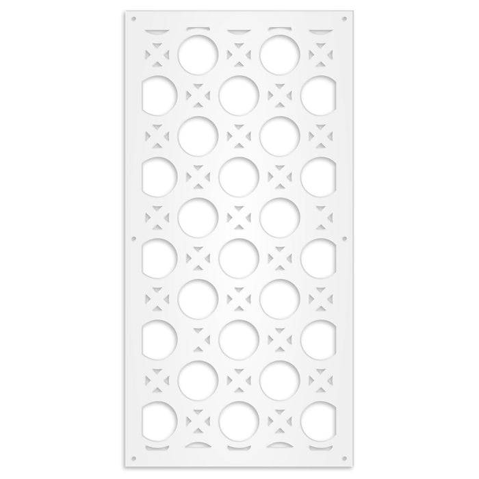 NOTTINGHAM - Pannello in PVC traforato - Parasole Colore: bianco, Misura: 73x148 cm