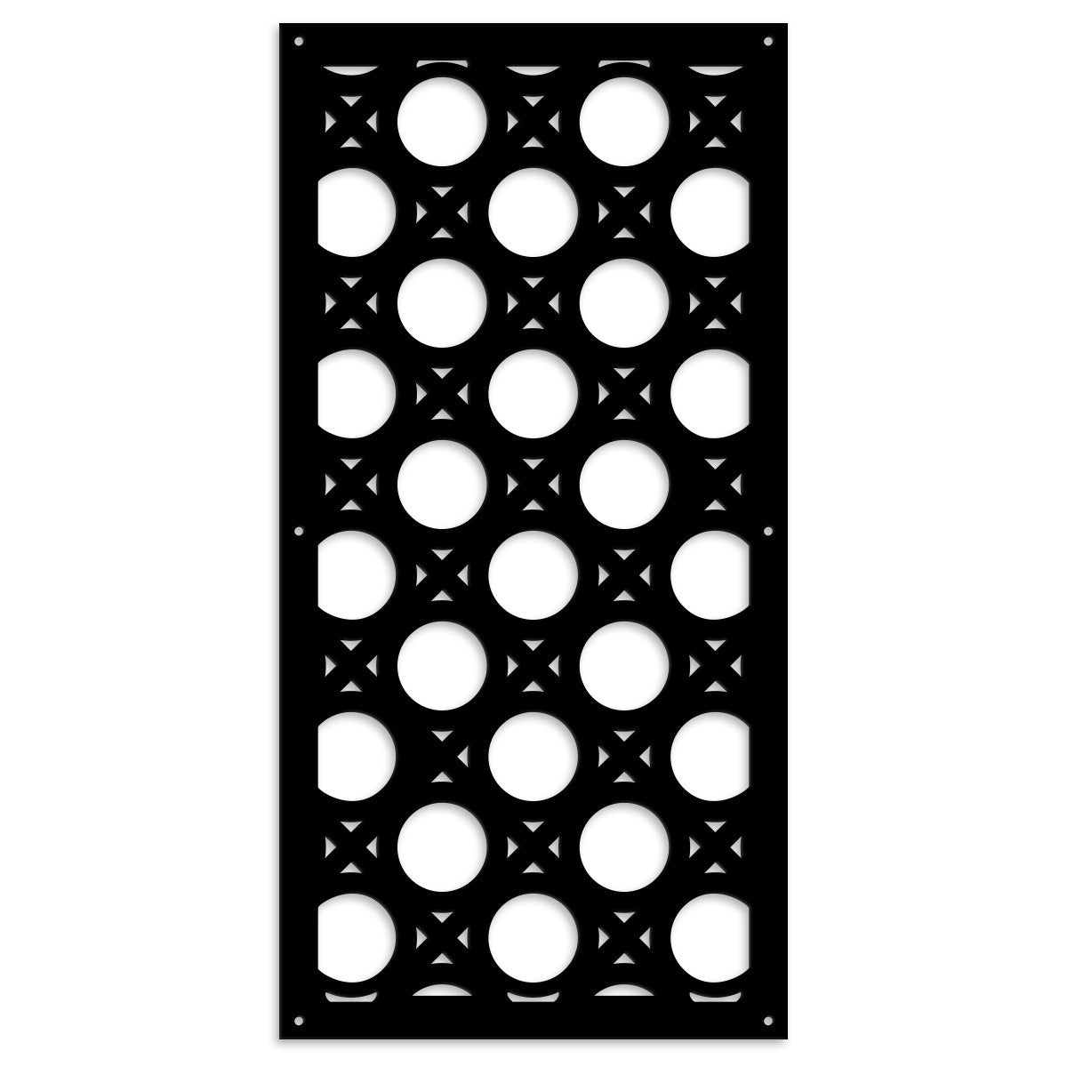 NOTTINGHAM - Pannello in PVC traforato - Parasole Colore: nero, Misura: 50x150 cm