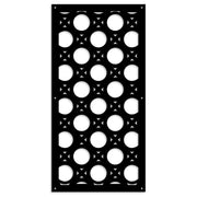 NOTTINGHAM - Pannello in PVC traforato - Parasole Colore: nero, Misura: 50x150 cm