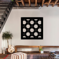 NOTTINGHAM - Pannello in PVC traforato - Parasole Colore: nero, Misura: 73x73 cm