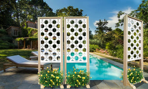 NOTTINGHAM - Separè - Paravento modulabile - 70x190cm - in Legno e PVC Colore: bianco