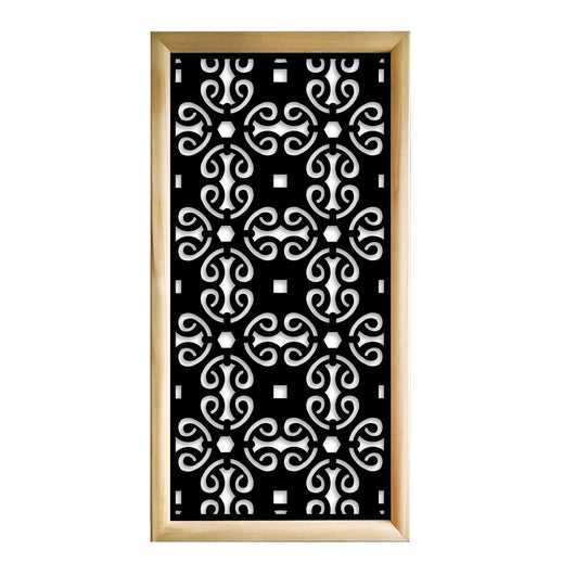 OLD KEY - Moduli Decorativi in Legno e PVC Misura: 73x148 cm, Colore: nero