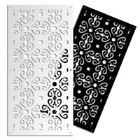 OLD KEY - Pannello in PVC traforato - Parasole Colore: nero, Misura: 98x198 cm