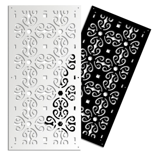 OLD KEY - Pannello in PVC traforato - Parasole Colore: nero, Misura: 98x198 cm