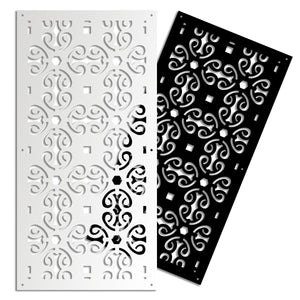 OLD KEY - Pannello in PVC traforato - Parasole Colore: bianco, Misura: 47x94 cm