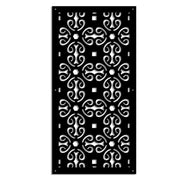 OLD KEY - Pannello in PVC traforato - Parasole Misura: 50x150 cm, Colore: nero
